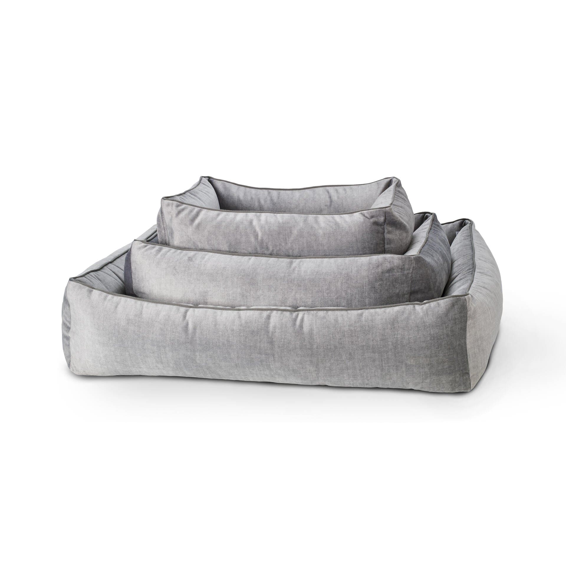 PCLLA00522S - Classic Glam koiranpeti - Samettinen - Hopea - Muotitassu
