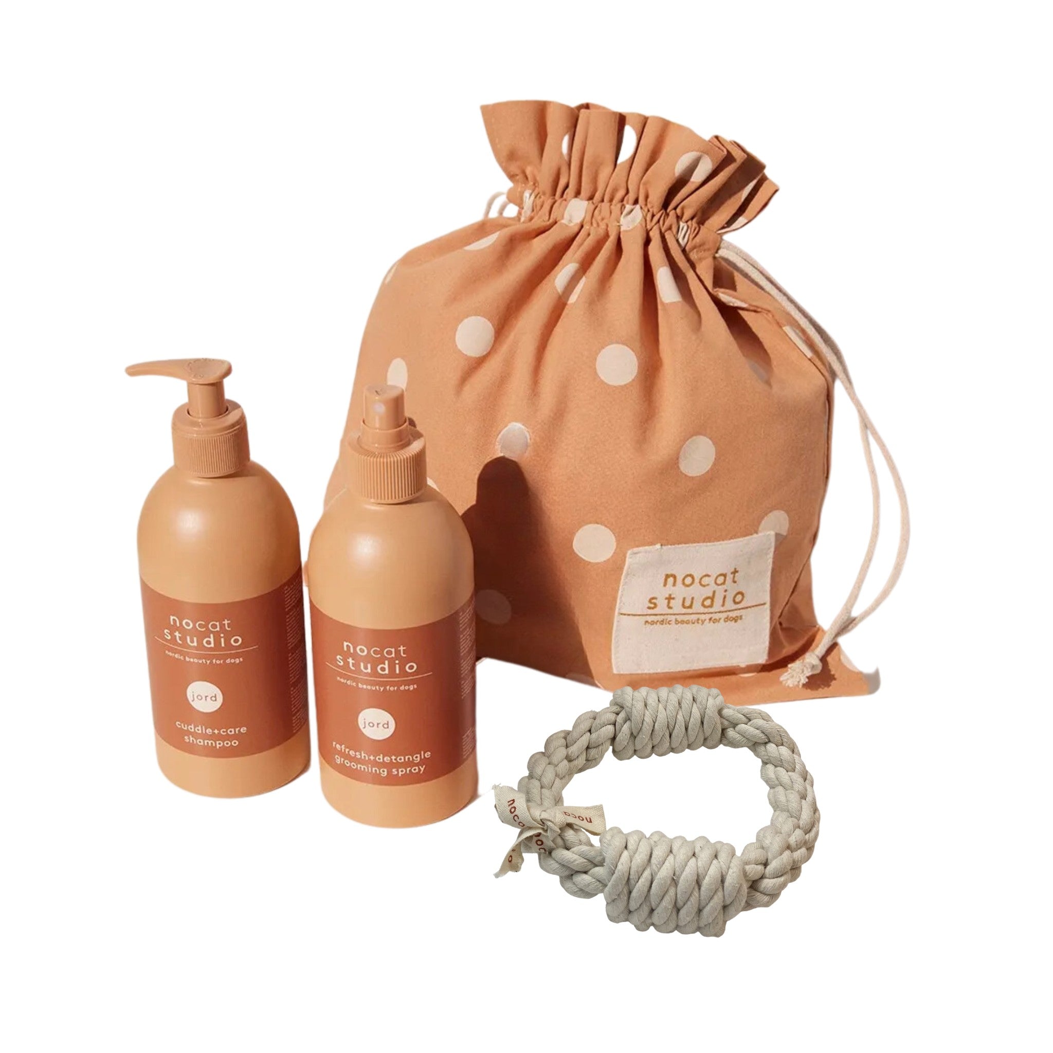 PSHNO03183S - Shampoo ja hoitosuihke lahjapakkaus - JORD 2x375ml - Muotitassu