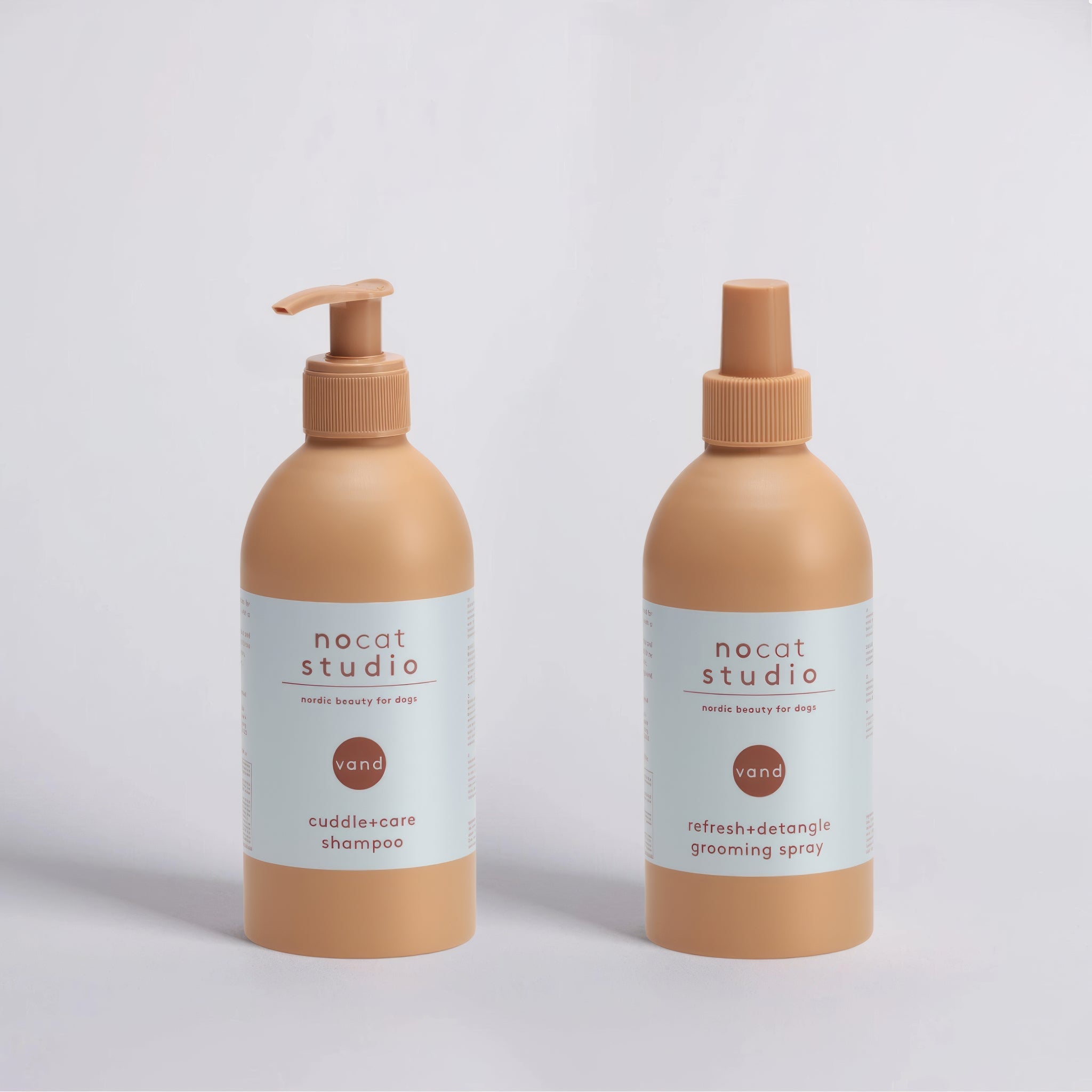 PSHNO03040S - Shampoo ja hoitosuihke tuplapakkaus - VAND - 2 x 375 ml - Muotitassu