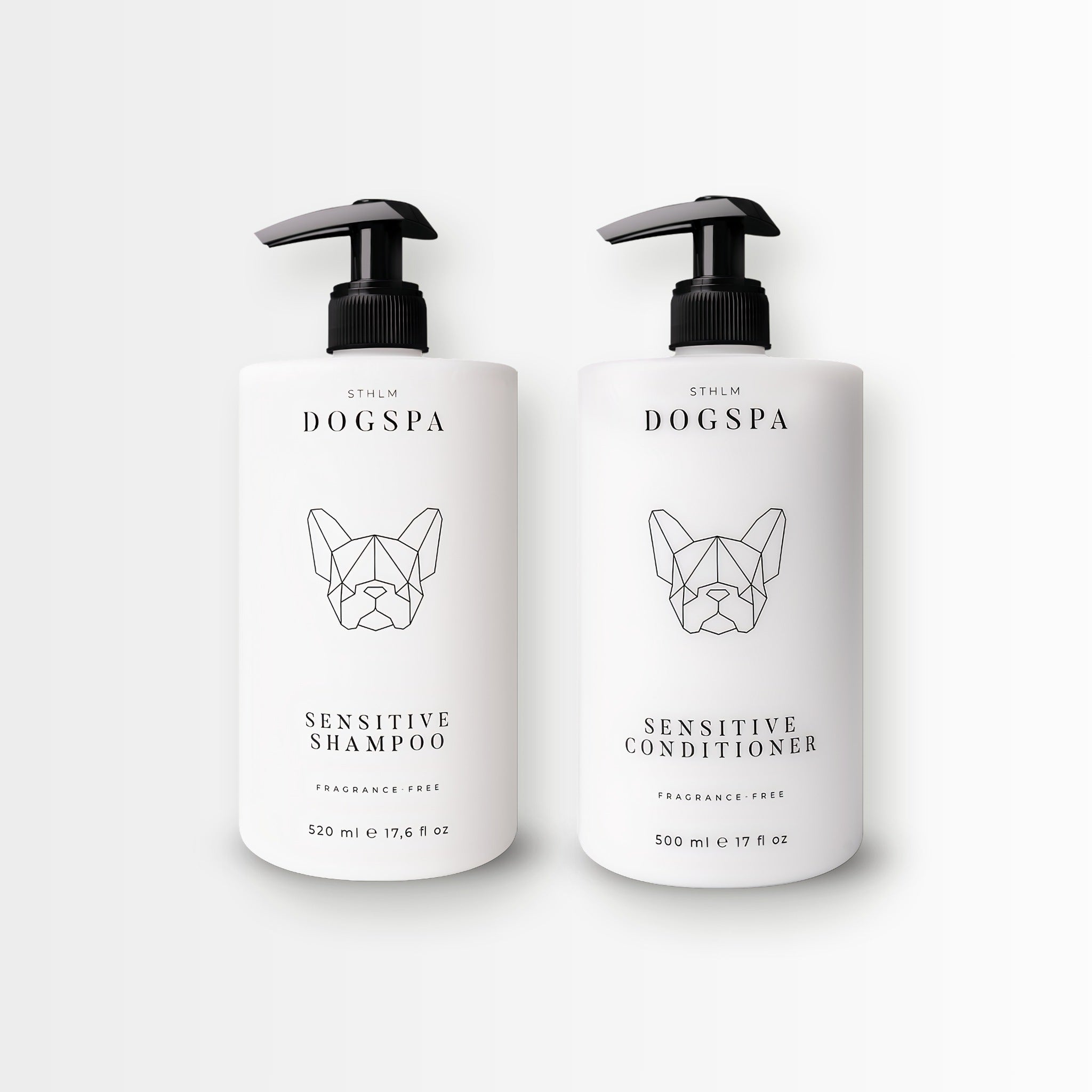 PSEST02168S - Sensitive shampoo + hoitoaine tuplapakkaus - 520ml + 500ml - Muotitassu