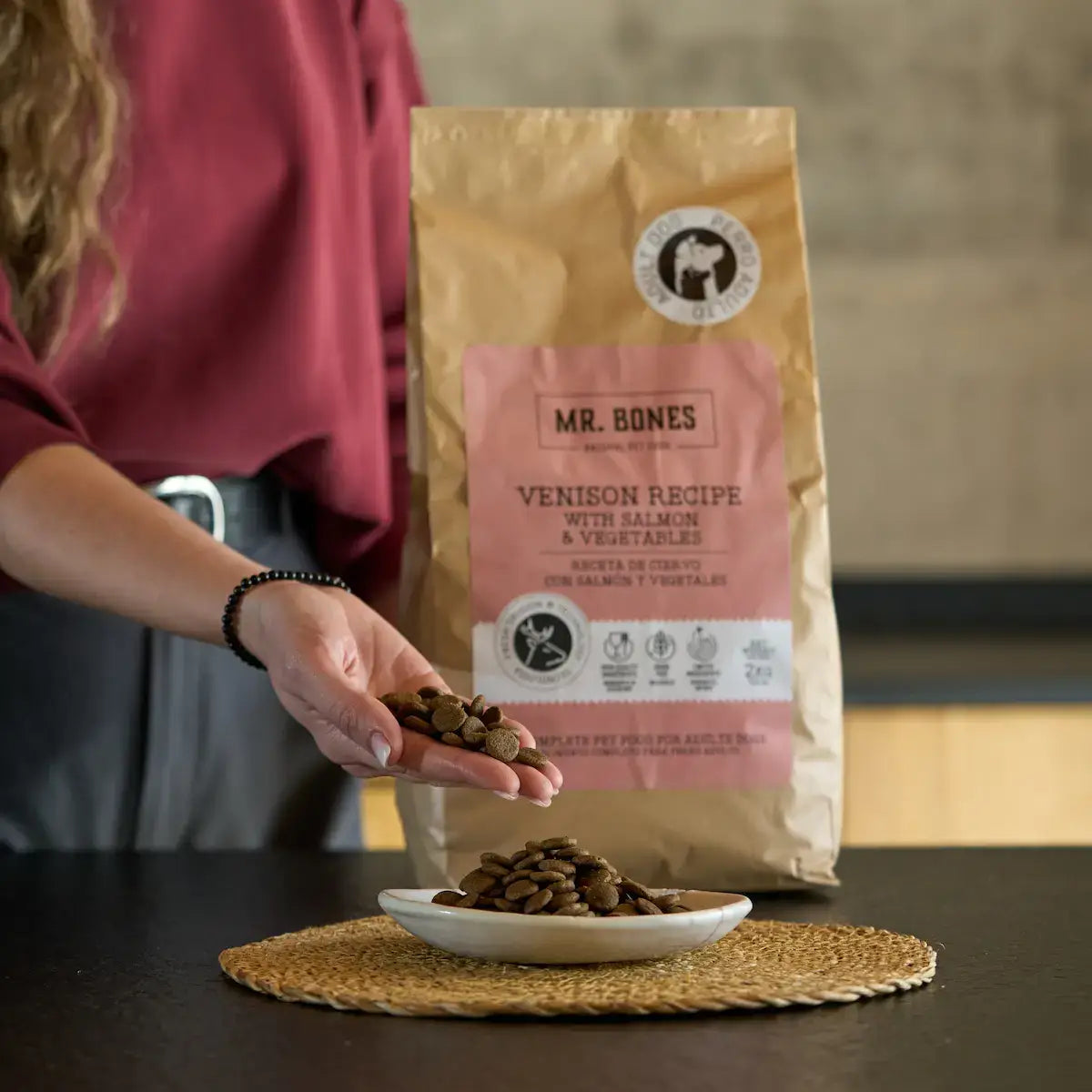 Hipoalerginė šunų sauso maisto - elniena 2kg