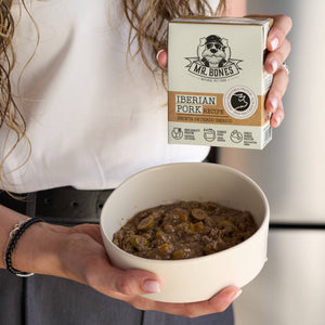 Mr.Bones keitetty Iberico possu – viljaton täysravinto koirille 375 g - kuva 2