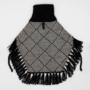 PDIAL05813S - Diamond Black alpakkaponcho koiralle - S - Muotitassu