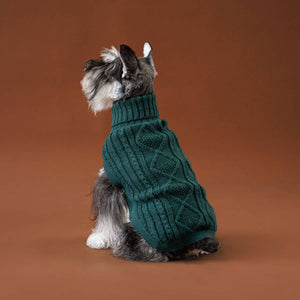 PEMAL05911S - Emerald Green Aran koiran alpakkaneule - M - Muotitassu