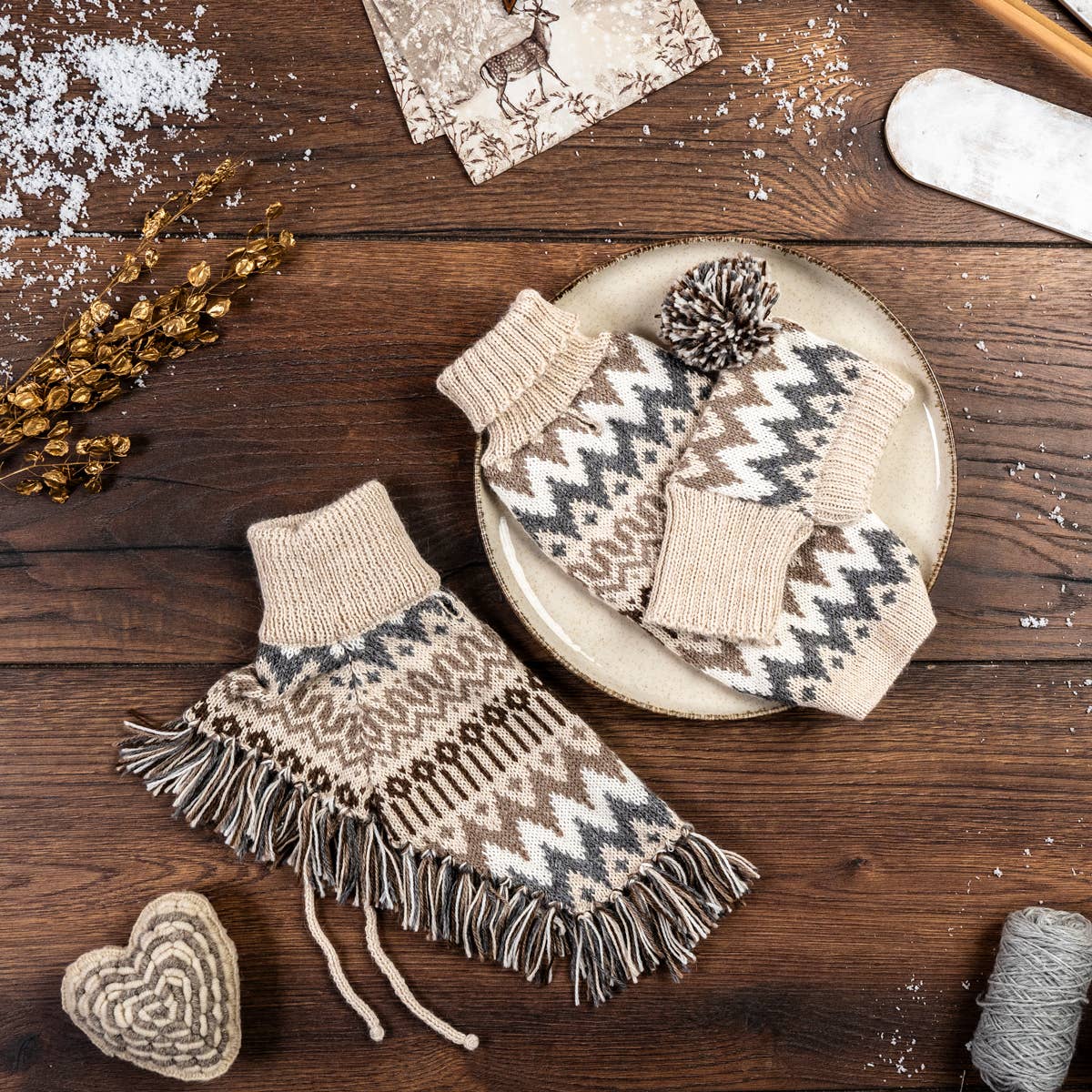 PWOAL05808S - Woolly Winter Knit alpakkaneule koiralle - M - Muotitassu