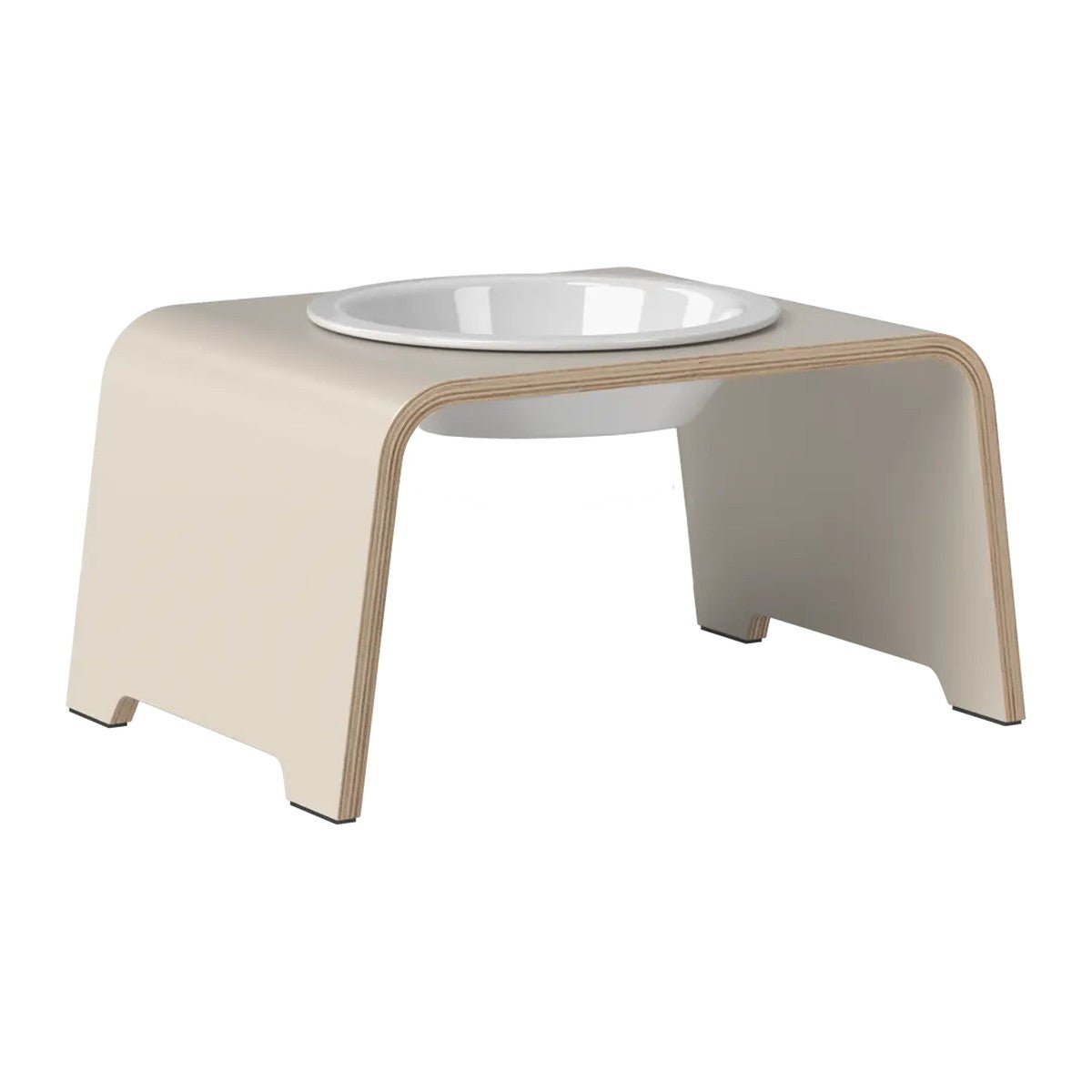 dogBar® Single korotettu ruokakuppi - Kashmir – M / Posliini Comfort