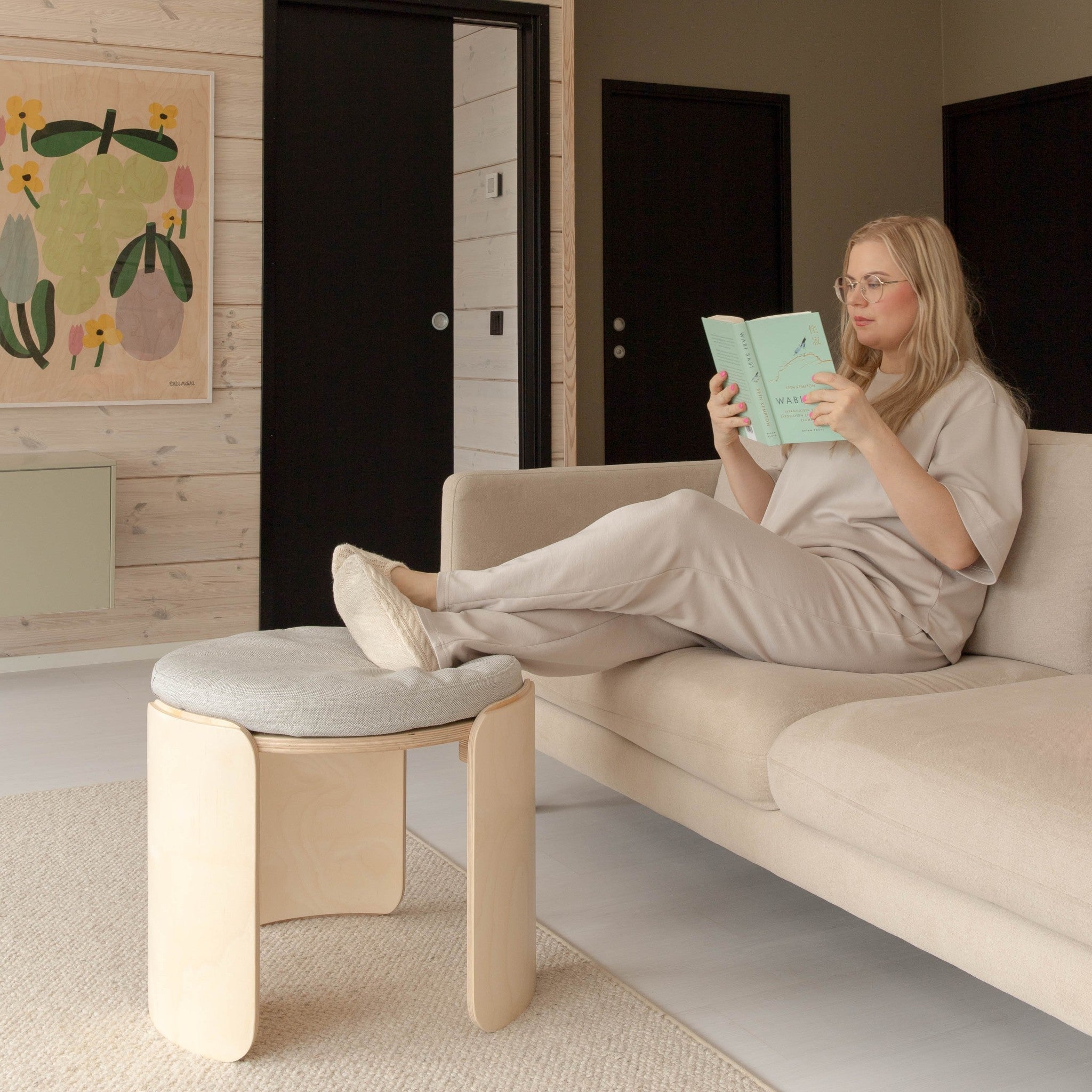 PUOTA05945S - UOMA + USVA - Modulaarinen sohvapöytä patjalla - Muotitassu