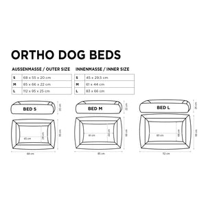 4101SX - 715 - Ortho Belagio ortopedinen koiranpeti - Hiekka - Muotitassu