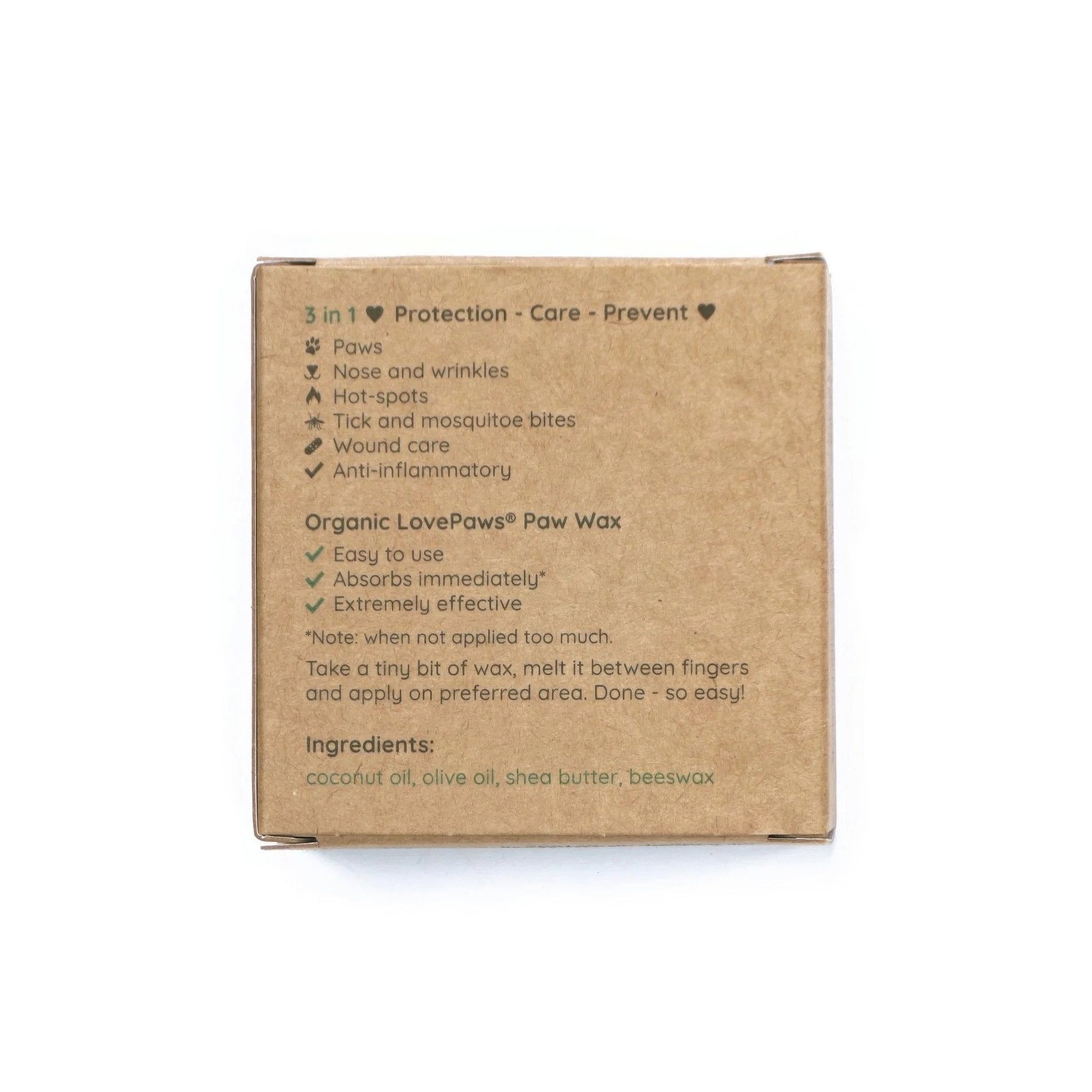 PLOLO05907S - LovePaws® luomu Tassuvaha - 50ml Musta pakkaus - Muotitassu