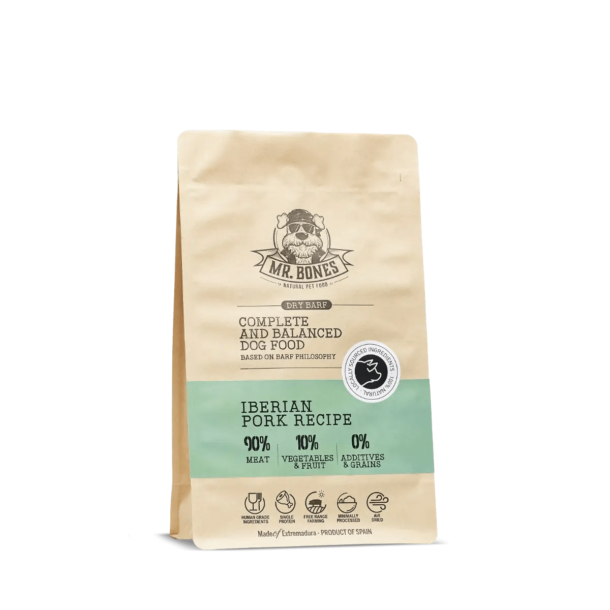 PDRMR05867S - Dry BARF Iberico sika – viljaton täysravinto koirille - 1 kg - Muotitassu