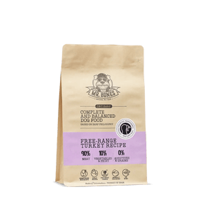 PDRMR05865S - Dry BARF kalkkuna – viljaton täysravinto koirille - 1 kg - Muotitassu