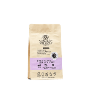 PDRMR05864S - Dry BARF kalkkuna – viljaton täysravinto koirille - 450 grams - Muotitassu