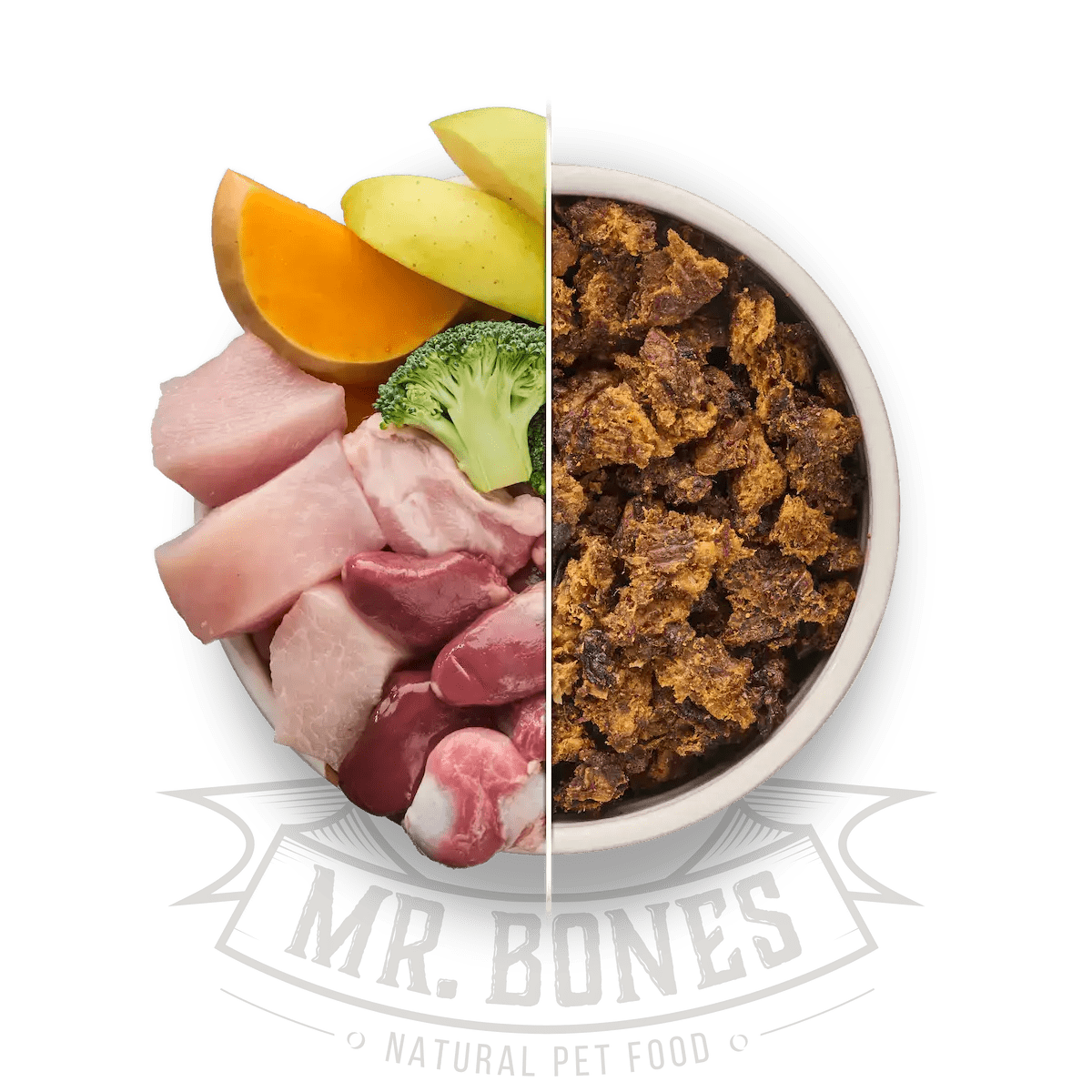 PDRMR05863S - Dry BARF kana – viljaton täysravinto koirille - 450 g - Muotitassu