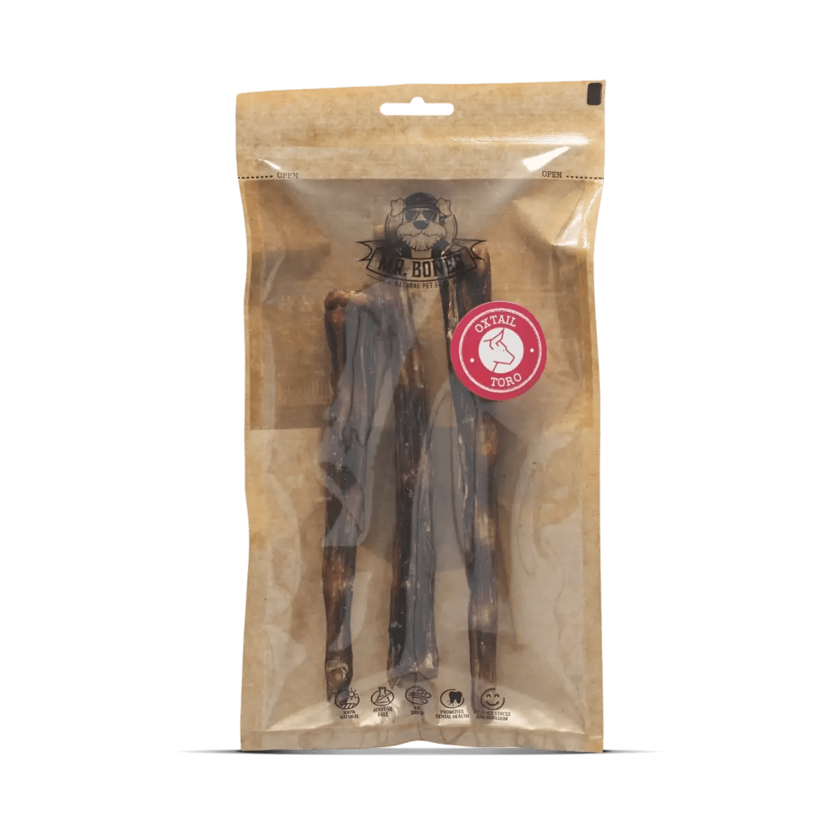 PNAMR05889S - Kuivattu 100% härän häntä koiralle - Muotitassu