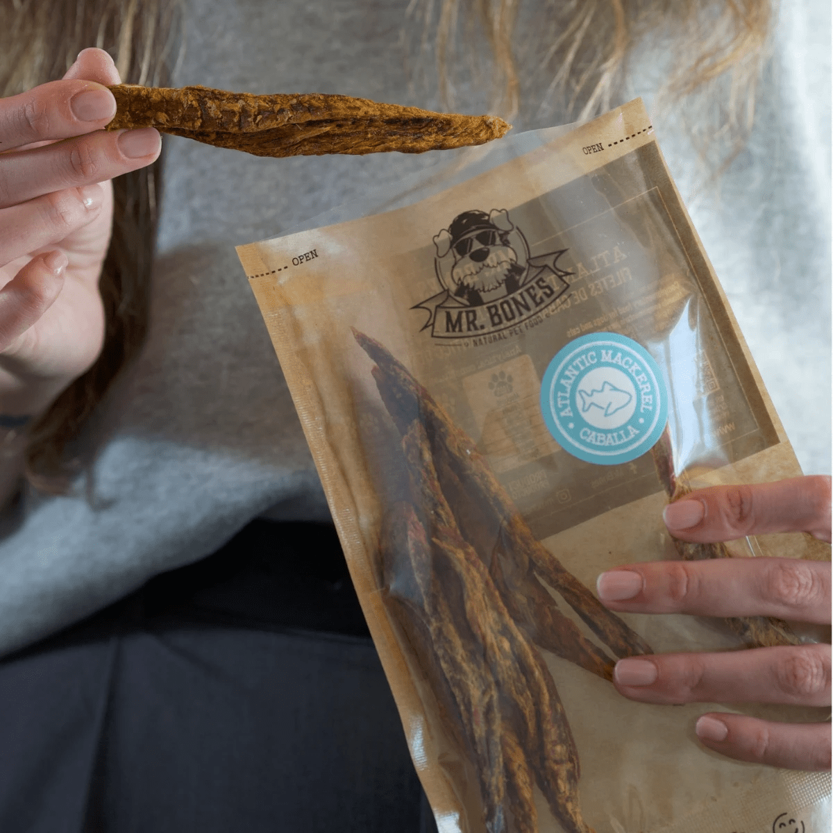 PNAMR05895S - Kuivatut 100% Atlantin makrillifileet koiralle - Muotitassu