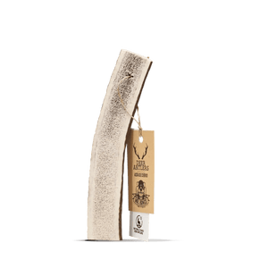 PNAMR05872S - Peuran halkaistu sarvi – luonnollinen puruluu koirille - M (51 - 80g) - Muotitassu