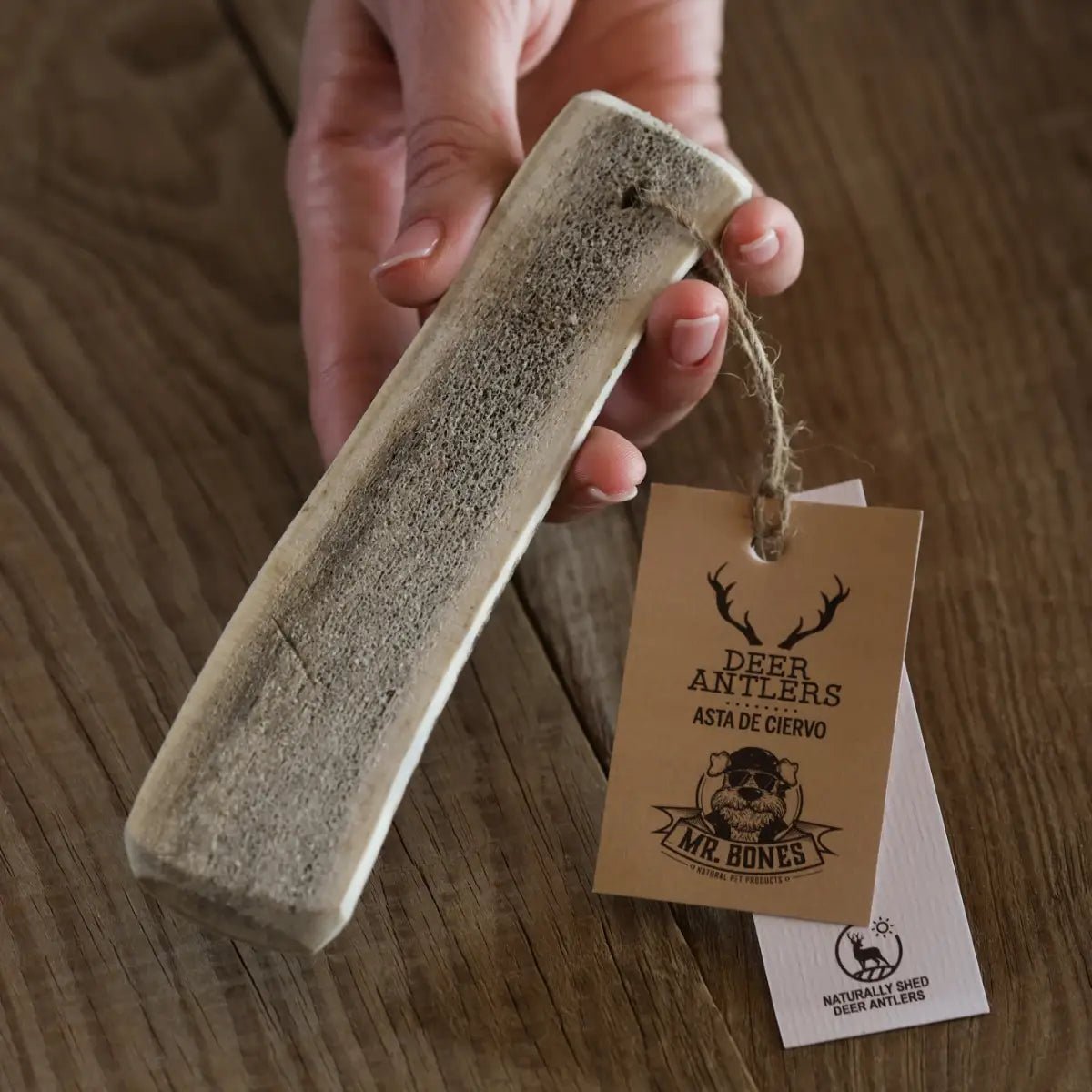 PNAMR05874S - Peuran halkaistu sarvi – luonnollinen puruluu koirille - S (25 - 50g) - Muotitassu