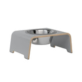 PKODO01274S - dogBar® Single korotettu ruokakuppi - Harmaa - M-small - Muotitassu