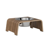 PDODO01292S - dogBar® Single korotettu ruokakuppi - Pähkinä - M-small - Muotitassu