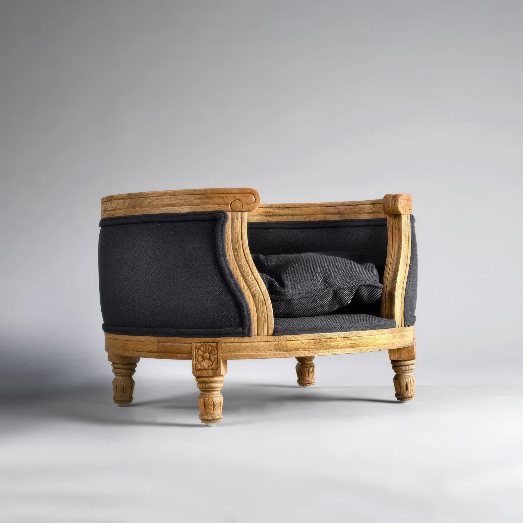 Lord Lou George design bed - Anthracite - Muotitassu