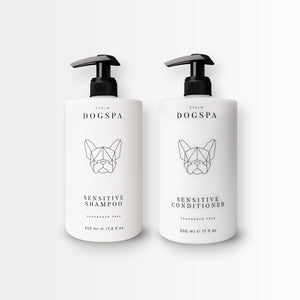 PSEST02168S - Sensitive shampoo + hoitoaine tuplapakkaus - 520ml + 500ml - Muotitassu